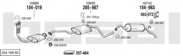 BOSAL 034.189.60 Exhaust System